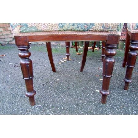 Set aus 6 Ballonstühlen aus dem 19. Jahrhundert aus Mahagoni