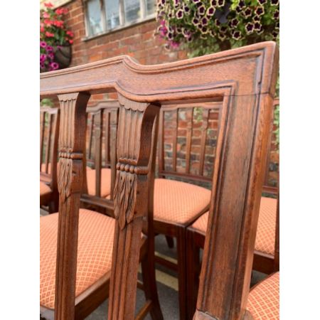 Satz von zehn Esszimmerstühlen 19. Jahrhundert