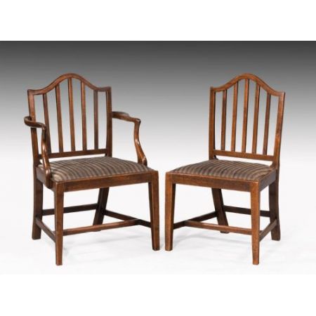 Satz von zehn Stühlen Periode George III