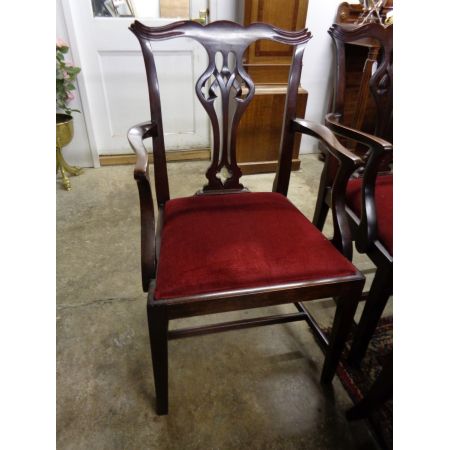 Antikes Set aus acht Stühlen im edwardianischen Mahagoni-Landhausstil