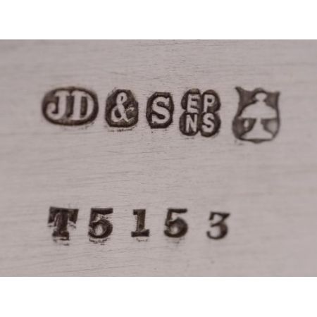 Großes antikes versilbertes Tablett Servierbrett edwardianisch englisch ca 1905