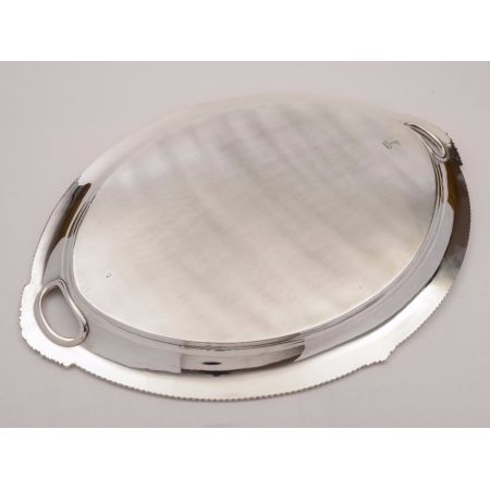 Antikes versilbertes Tablett Servierbrett silver plated tray, edwardianisch ca 1900