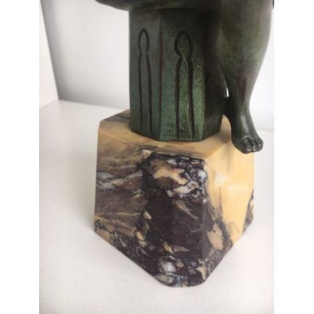 Antike Bronzeskulptur von Raymond Charles Irland 1910 