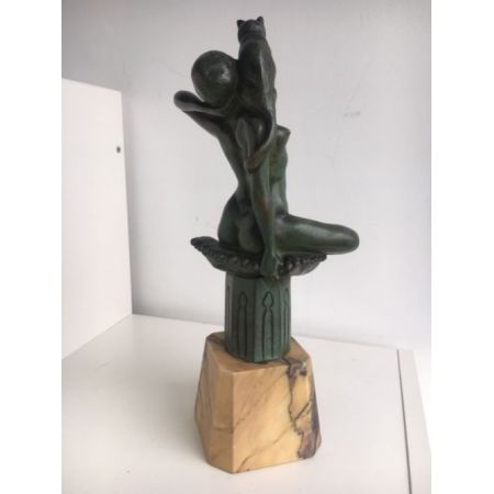 Antike Bronzeskulptur von Raymond Charles Irland 1910 