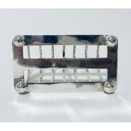 großer antiker Toasthalter aus massivem Silber