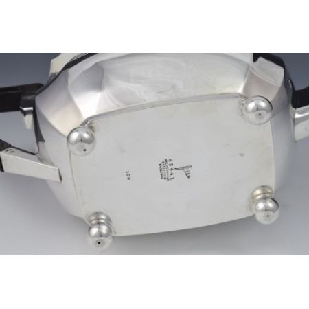  Silber Art Nouveau Teekanne Walker & Hall  Sheffield 1908 edwardian Stil 