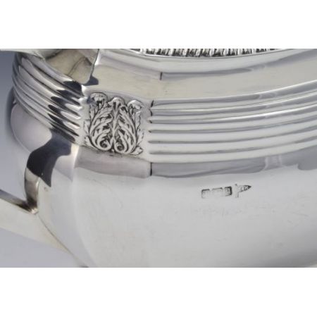  Silber Art Nouveau Teekanne Walker & Hall  Sheffield 1908 edwardian Stil 