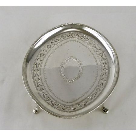 Ovaler George iii Teekannenständer antik 1789