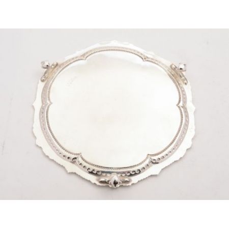 Antikes englisches versilbertes Tablett / Silver Plated Tray, viktorianisch, ca 1890