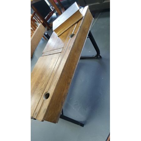 Antike Doppelsitz Schulbank ca 1930