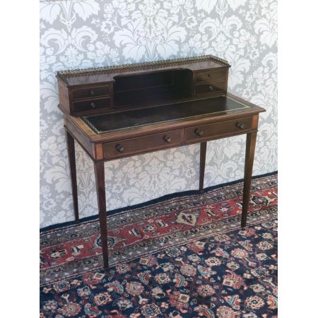 Antiker edwardianischer Lady Writing Desk Damenschreibtisch aus Mahagoni ca 1890