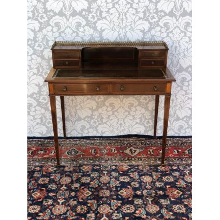 Antiker edwardianischer Lady Writing Desk Damenschreibtisch aus Mahagoni ca 1890