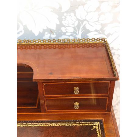 Antiker edwardianischer Lady Writing Desk Damenschreibtisch aus Mahagoni ca 1890