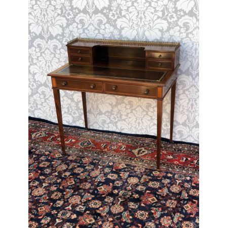 Antiker edwardianischer Lady Writing Desk Damenschreibtisch aus Mahagoni ca 1890