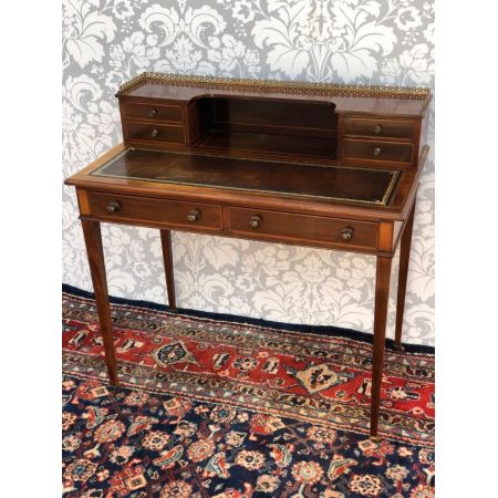 Antiker edwardianischer Lady Writing Desk Damenschreibtisch aus Mahagoni ca 1890