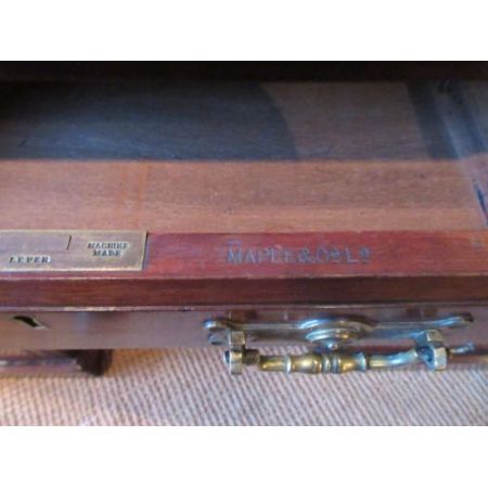 Antiker viktorianischer Pedestal Desk / Schreibtisch aus Mahagoni, englisch, ca 1880