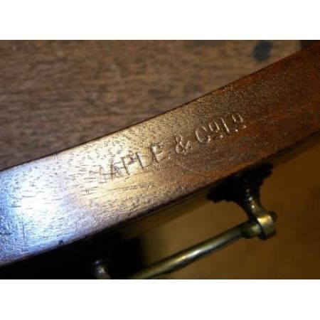 Antiker edwardianischer Pedestal Desk / Schreibtisch aus Mahagoni by Maple and Co, englisch, ca 1890