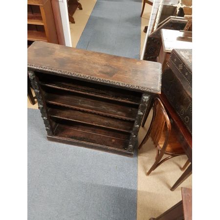 Antikes viktorianisches Bookcase / Bücherregal aus Eiche, ca 1870