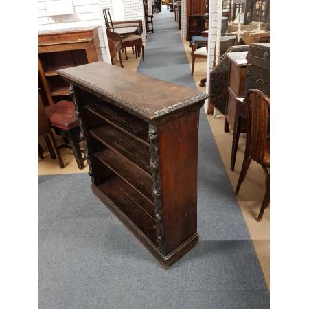 Antikes viktorianisches Bookcase / Bücherregal aus Eiche, ca 1870