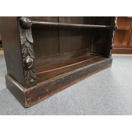 Antikes viktorianisches Bookcase / Bücherregal aus Eiche, ca 1870