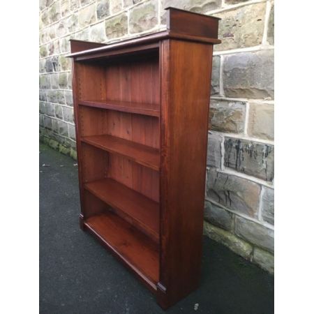 Antikes viktorianisches Open Bookcase / offenes Bücherregal aus Mahagoni, ca 1860