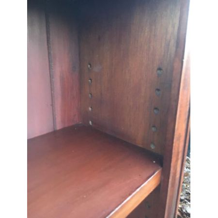 Antikes viktorianisches Open Bookcase / offenes Bücherregal aus Mahagoni, ca 1860