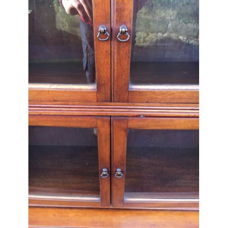 Antikes edwardianisches Stacking Library Bookcase / Stapel Bücherregal aus Mahagoni, englisch, ca 1900