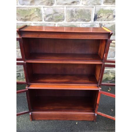 Antikes edwardianisches Stacking Library Bookcase / Stapel Bücherregal aus Mahagoni, englisch, ca 1900