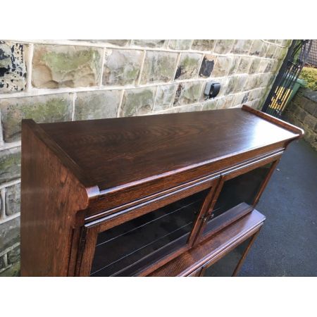 Antikes edwardianisches Stacking Library Bookcase / Stapel Bücherregal aus Eiche, by Minty, englisch, ca 1910