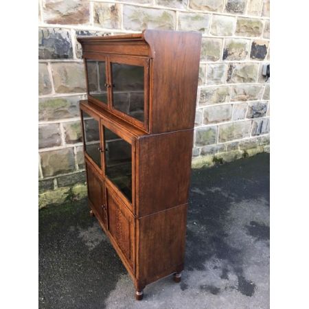 Antikes edwardianisches Stacking Library Bookcase / Stapel Bücherregal aus Eiche, by Minty, englisch, ca 1910