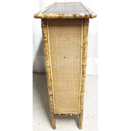 Antikes viktorianisches Open Bookcase / offenes Bücherregal aus Bambus, ca 1870