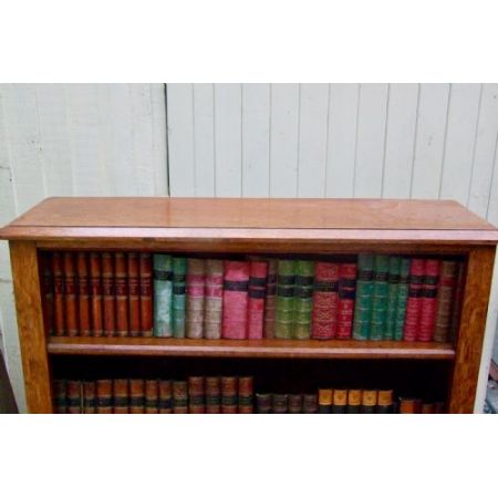 Eiche Bücherregal Antik Massivholzregal Offener Bücherschrank 19. Jahrhundert