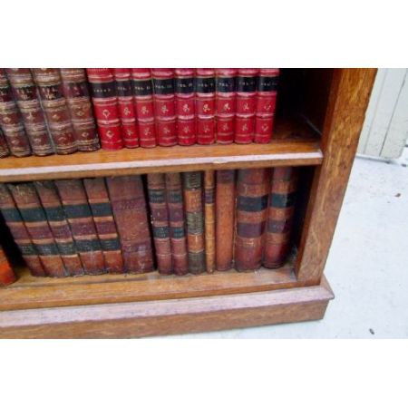 Eiche Bücherregal Antik Massivholzregal Offener Bücherschrank 19. Jahrhundert