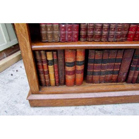 Eiche Bücherregal Antik Massivholzregal Offener Bücherschrank 19. Jahrhundert