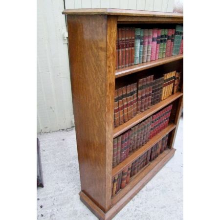 Eiche Bücherregal Antik Massivholzregal Offener Bücherschrank 19. Jahrhundert