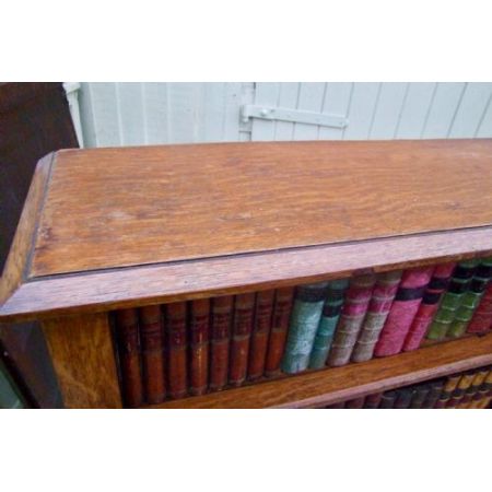 Eiche Bücherregal Antik Massivholzregal Offener Bücherschrank 19. Jahrhundert