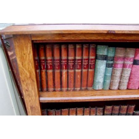 Eiche Bücherregal Antik Massivholzregal Offener Bücherschrank 19. Jahrhundert