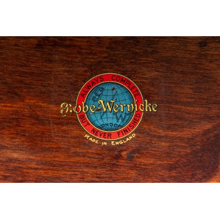 Globe Wernicke Stapelbücherschrank aus massivem Mahagoni antik