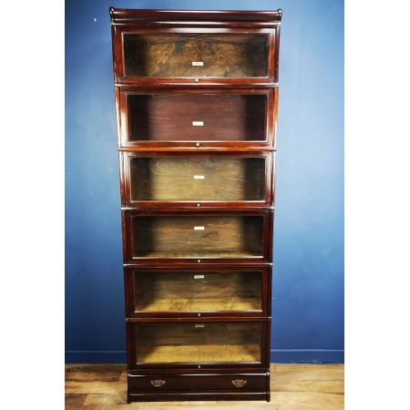 antikes Mahagoni Globe Wernicke Barristers Bücherregal um 1900