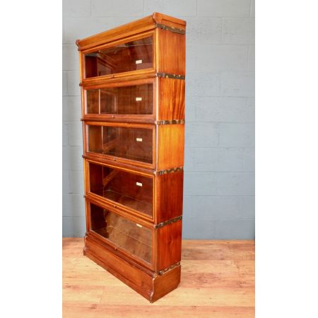 Passendes Paar Globe Wernicke Stapelbücherschränke antik