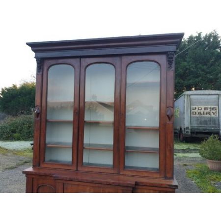 kompaktes  Mahagoni-Bücherregal viktorianisch