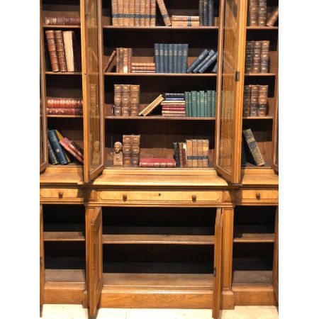 Hochwertiges viertüriges Bücherregal für Bibliotheken antik 