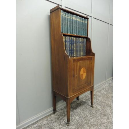 kleines edwardian inlay Bücherregal 1910