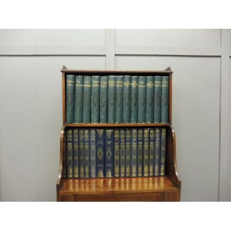 kleines edwardian inlay Bücherregal 1910