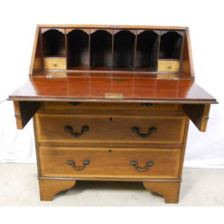 edwardian Intarsien inlay Mahagoni Schreibbureau