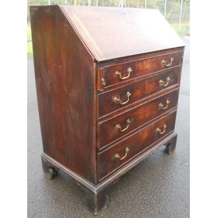 Georgian Eichen Schreib Bureau