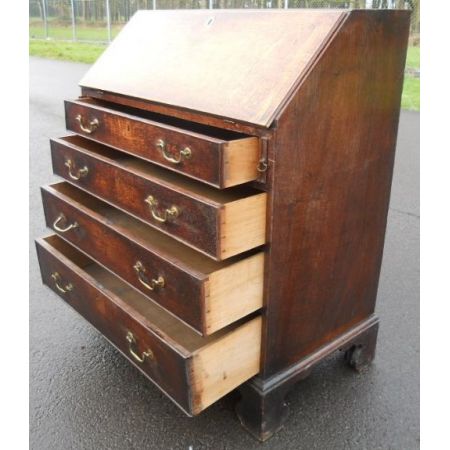 Georgian Eichen Schreib Bureau