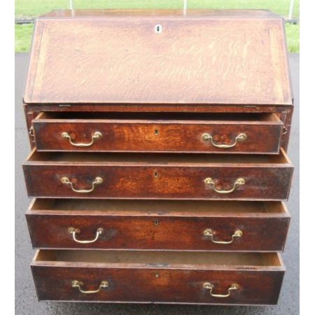 Georgian Eichen Schreib Bureau