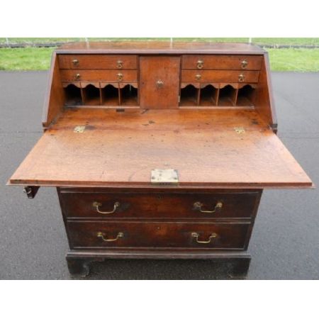 Georgian Eichen Schreib Bureau