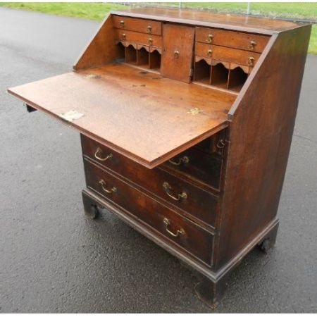 Georgian Eichen Schreib Bureau